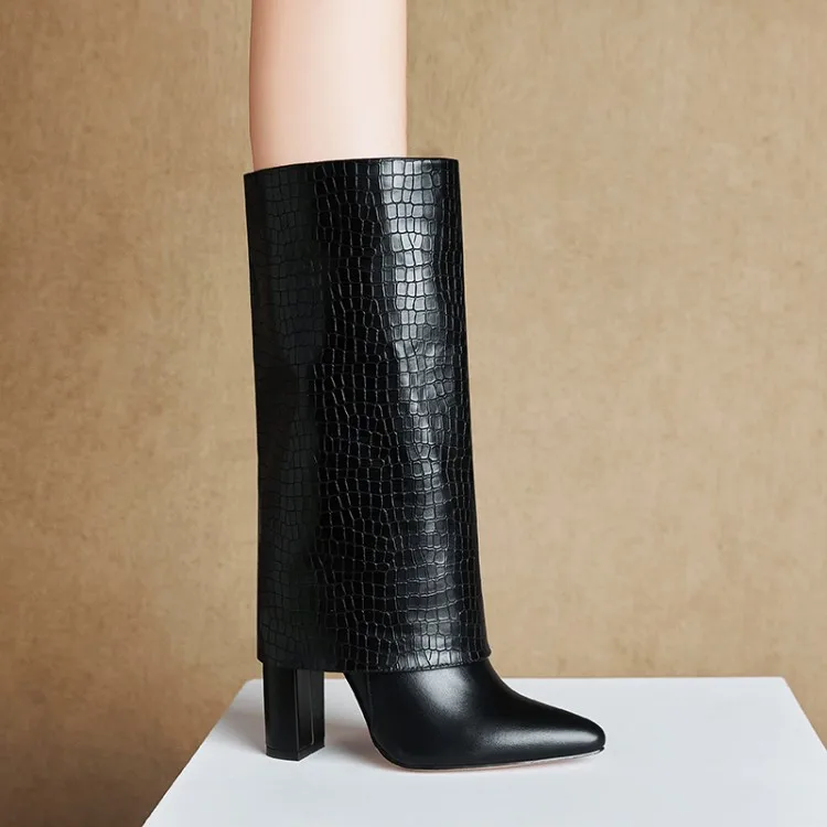 Женские сапоги, коричневые зимние женские сапоги до колена 2020, коричневые сапоги на массивном каблуке, с острым носком, без застежки, женские высокие сапоги
Женские сапоги, коричневые зимние женские сапоги до колена 2020, коричневые сапоги на массивном каблуке, с острым носком, без застежки, женские высокие сапоги