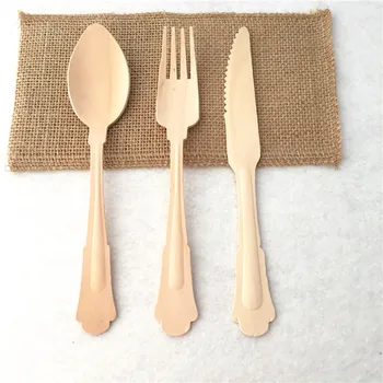 30pcs Wooden Cutlery Set Disposable Utensils Forks Knives Spoons All Natural Eco Friendly Birchwood Great for Birthday Wedding
30pcs Wooden Cutlery Set Disposable Utensils Forks Knives Spoons All Natural Eco Friendly Birchwood Great for Birthday Wedding