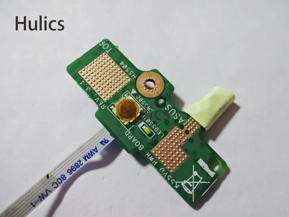 Hulics 69N0M7C10F02 FOR ASUS K55VM Power Button Switch button BOARD With Cable 100% tested ok
Hulics 69N0M7C10F02 FOR ASUS K55VM Power Button Switch button BOARD With Cable 100% tested ok