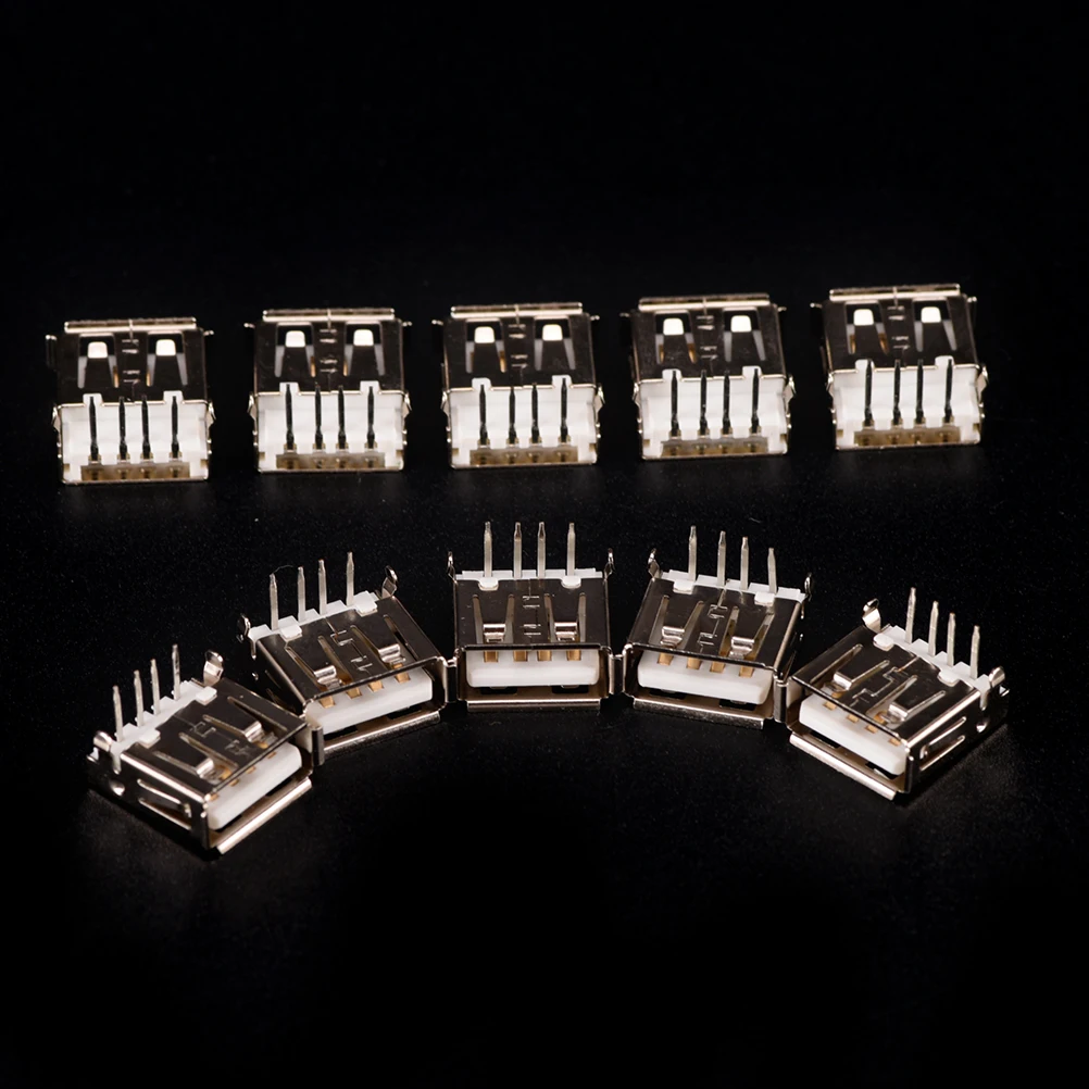 2017 New Arrival 10Pcs USB Female Type A 4-Pin DIP Right Angle Plug Jack Socket Connector Wholesale Factory Price
2017 New Arrival 10Pcs USB Female Type A 4-Pin DIP Right Angle Plug Jack Socket Connector Wholesale Factory Price