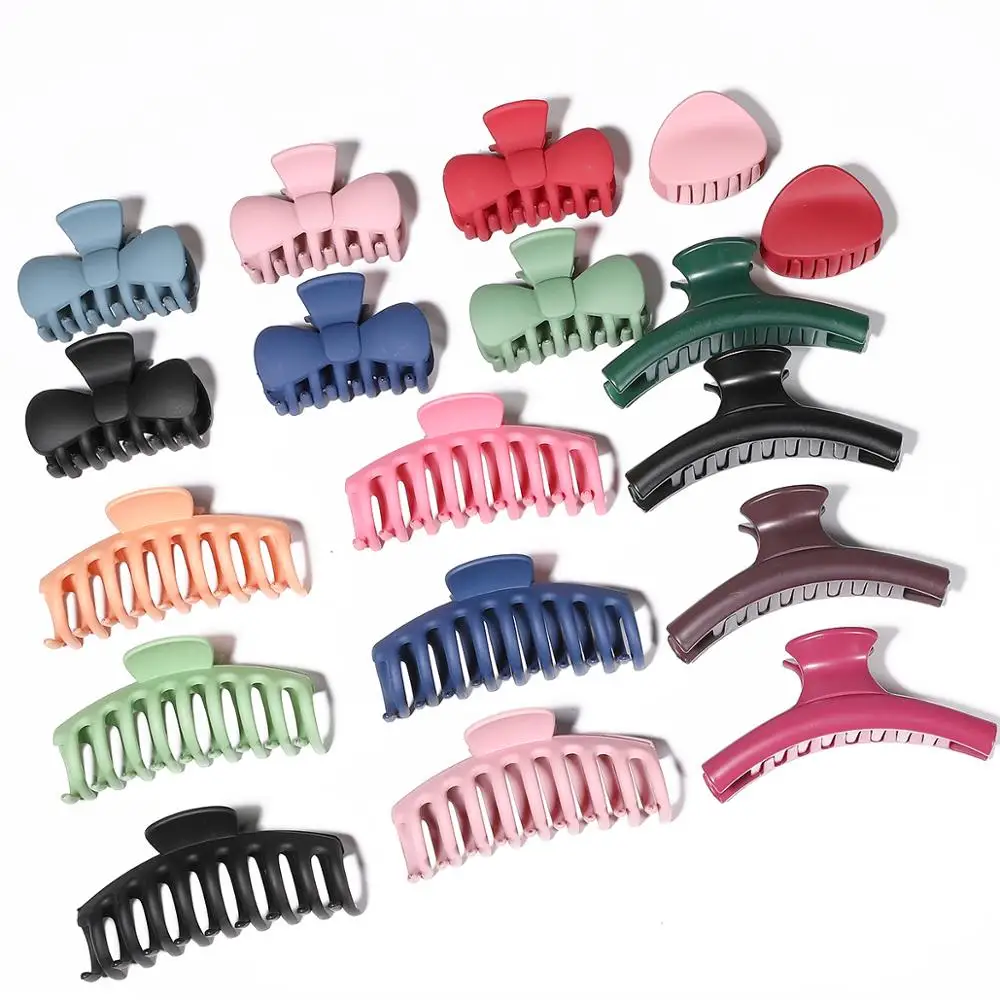 New Arrival 2pcs/pack Solid Big Hair Claws Elegant Frosted Acrylic Hair Clips girls Hair Accessories for Women Free Shipping 
New Arrival 2pcs/pack Solid Big Hair Claws Elegant Frosted Acrylic Hair Clips girls Hair Accessories for Women Free Shipping