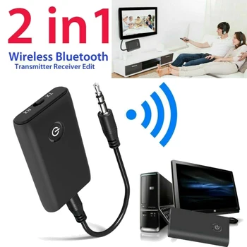 Bluetooth V4 Music Sound Audio Transmitter & Receiver Wireless A2DP Audio 3.5mm Jack Aux Adapter For Computer PC Laptop
Bluetooth V4 Music Sound Audio Transmitter & Receiver Wireless A2DP Audio 3.5mm Jack Aux Adapter For Computer PC Laptop