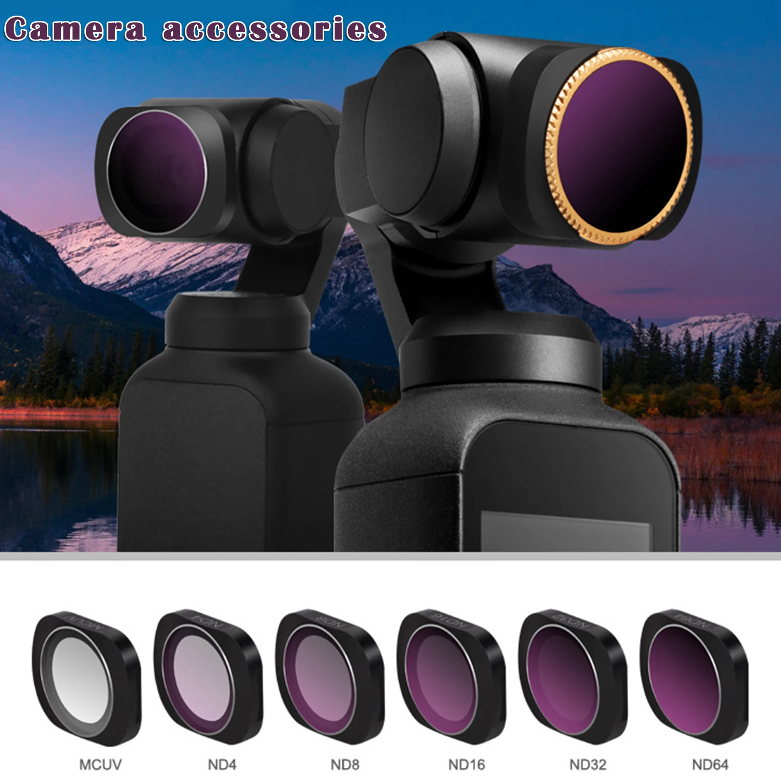 Lens Filters for OSMO POCKET Camera Lens Set Multi Coated Filters Dimming Camera Accessories ND998
Lens Filters for OSMO POCKET Camera Lens Set Multi Coated Filters Dimming Camera Accessories ND998