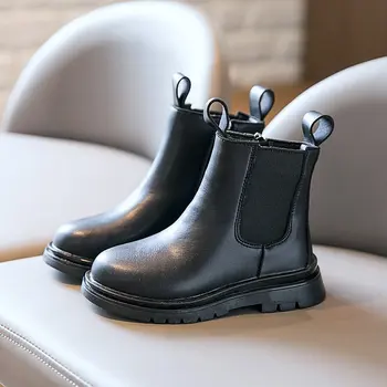 New Children Boots British Style Kids Boys Girls Snow Boots Pure Color Black Martin Boot Autumn Student Shoes SC218 
New Children Boots British Style Kids Boys Girls Snow Boots Pure Color Black Martin Boot Autumn Student Shoes SC218