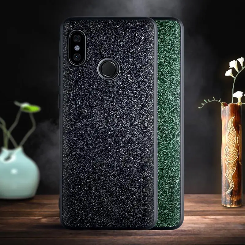Чехол для Xiaomi Redmi note 5 Pro чехол с ретро деловым дизайном из искусственной кожи