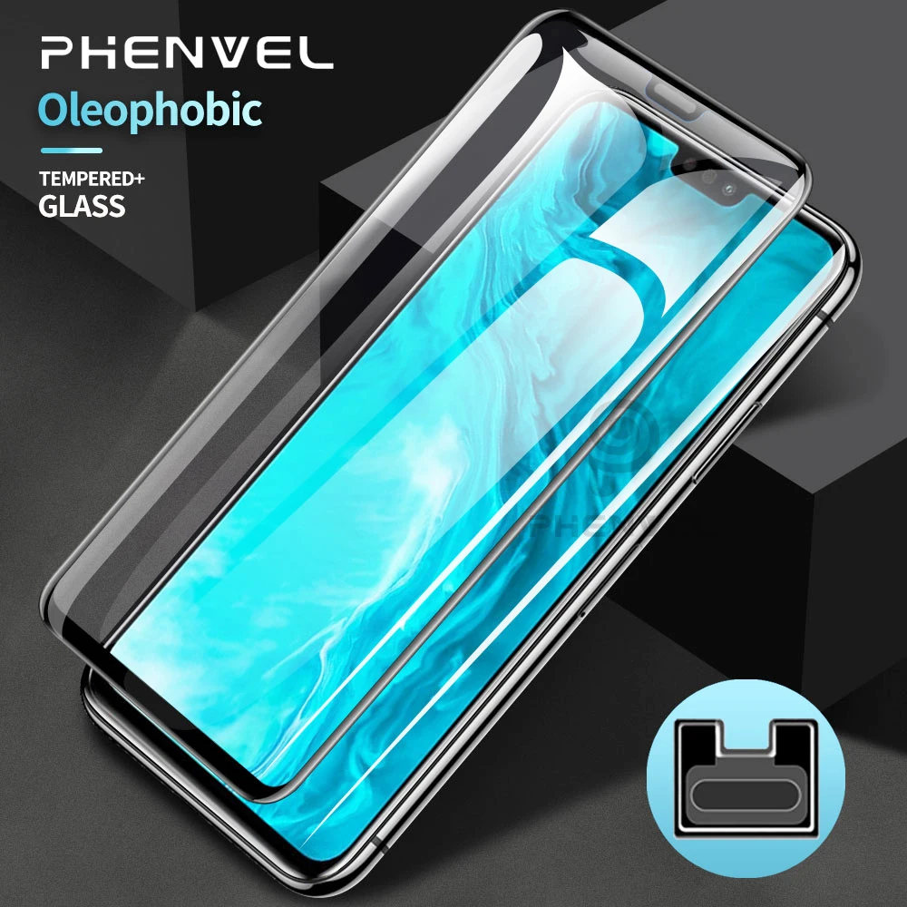 Полное покрытие защитное стекло для Huawei y8s Y9 2019 Олеофобное Защитное Honor 9x Lite 8X