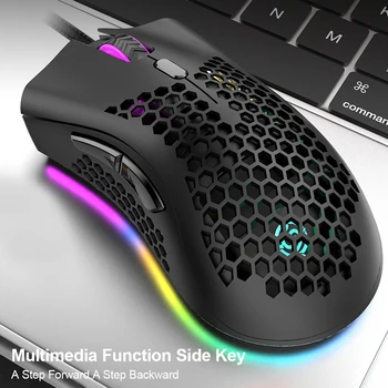 RGB LED USB Wired Hollowed Mouse Lightweight 7200DPI PC Laptop Desktop Computer 7 Buttons Gaming Mice Computer Accessories
RGB LED USB Wired Hollowed Mouse Lightweight 7200DPI PC Laptop Desktop Computer 7 Buttons Gaming Mice Computer Accessories
