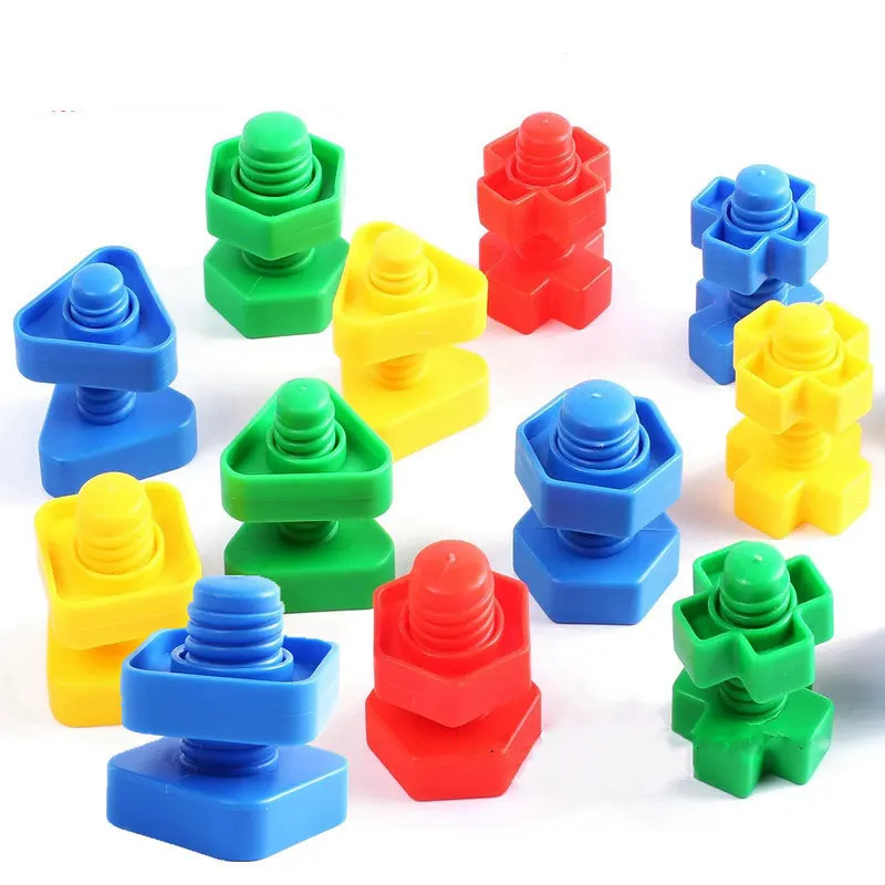 4 Sets Screw Building Blocks Plastic Insert Blocks Nut Shape Toys For Children Educational Toys Scale Models
4 Sets Screw Building Blocks Plastic Insert Blocks Nut Shape Toys For Children Educational Toys Scale Models