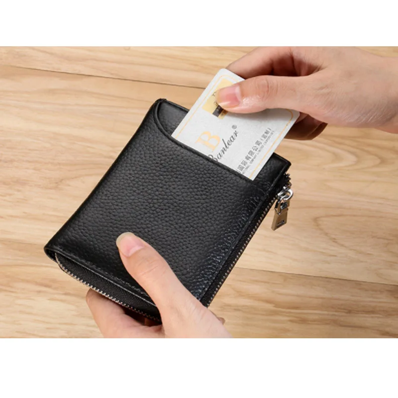 Men's leather wallet short wallet leather card package anti-theft brush driver's license wallet card sets multi-function
Men's leather wallet short wallet leather card package anti-theft brush driver's license wallet card sets multi-function