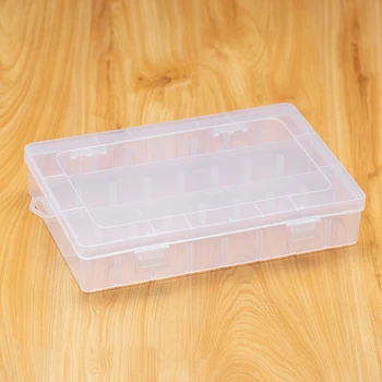 Transparent Plastic Storage Box 24 Compartment Storage Box Adjustable Plastic Case for Bead Rings Jewelry Display Organizer
Transparent Plastic Storage Box 24 Compartment Storage Box Adjustable Plastic Case for Bead Rings Jewelry Display Organizer