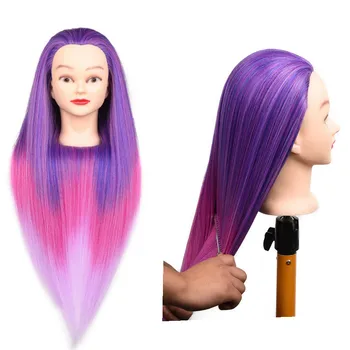 26Inch Colorful Synthetic Hair Mannequin Head For Hairstyles Hairdressing Training Head Dummy Doll Clamp Accessories
26Inch Colorful Synthetic Hair Mannequin Head For Hairstyles Hairdressing Training Head Dummy Doll Clamp Accessories