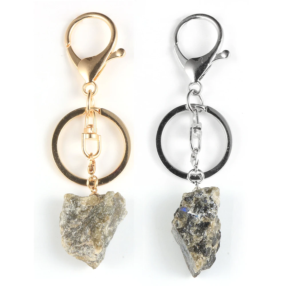 Men Women Natural Labradorite Irregular Gem Stone Pendant Key Ring Gold Silver Color Moonstone Keyring Key Chain Healing Jewelry
Men Women Natural Labradorite Irregular Gem Stone Pendant Key Ring Gold Silver Color Moonstone Keyring Key Chain Healing Jewelry
