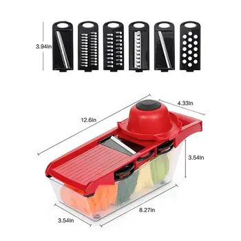 6 In 1 Mandoline Slicer Multi-Function Vegetable Cutter Fruit Peeler Hand Protector Julienne Slice For Potato Tomato Onion
6 In 1 Mandoline Slicer Multi-Function Vegetable Cutter Fruit Peeler Hand Protector Julienne Slice For Potato Tomato Onion