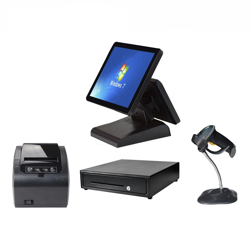 

Factory price pos machine cash registers printer scanner point of sales system pos all in one