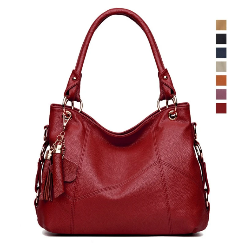 Elegant Tassel Women Handbag Luxury PU Leather Ladies Shoulder Messenger Bags Large Capacity Female Daily Top Handle Casual Tote
Elegant Tassel Women Handbag Luxury PU Leather Ladies Shoulder Messenger Bags Large Capacity Female Daily Top Handle Casual Tote