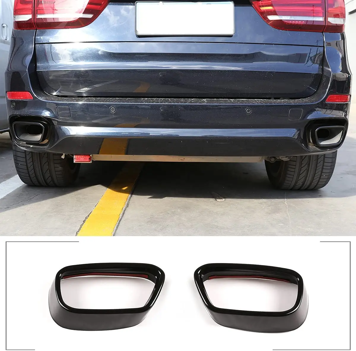 Stainless Steel Pipe Throat Exhaust Outputs Tail Frame Cover Trim For BMW X5 Sport 2014-2018 X6 2015-2019 Muffler Cover
Stainless Steel Pipe Throat Exhaust Outputs Tail Frame Cover Trim For BMW X5 Sport 2014-2018 X6 2015-2019 Muffler Cover