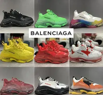 Balenciaca Triple S Clear Sole Black shoes Women Dad Clear Sole White Trainers Fashion Neon Green Sneakers B56
Balenciaca Triple S Clear Sole Black shoes Women Dad Clear Sole White Trainers Fashion Neon Green Sneakers B56