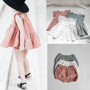 EnkeliBB Nice Toddler Girl Summer Clothes Sets Cotton Made Baby Girls Short Sleeve Tshirt and Bloomers Sets Little Girl Outfit
EnkeliBB Nice Toddler Girl Summer Clothes Sets Cotton Made Baby Girls Short Sleeve Tshirt and Bloomers Sets Little Girl Outfit