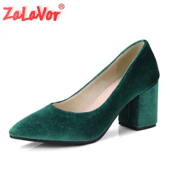ZALAVOR New Women Shoes Pumps Pointed Toe Chunky Heel Suede Leather Solid Color Flock Concise Shoes Ladies Footwear Size 32-43
ZALAVOR New Women Shoes Pumps Pointed Toe Chunky Heel Suede Leather Solid Color Flock Concise Shoes Ladies Footwear Size 32-43