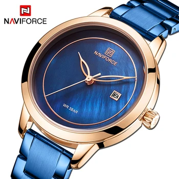 NAVIFORCE Luxury Brand Quartz Watches Women Fashion Sinple Date Waterproof WristWatch Ladies Gift Clock Relogio Feminino 2019
NAVIFORCE Luxury Brand Quartz Watches Women Fashion Sinple Date Waterproof WristWatch Ladies Gift Clock Relogio Feminino 2019