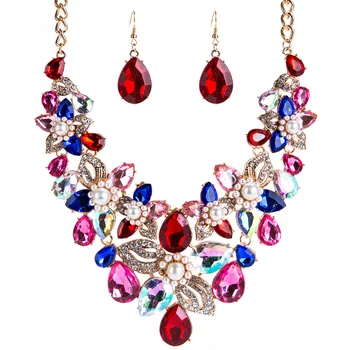 2 Pcs/set Water Drop Rhinestone Inlay Imitation Pearls Necklace Set For Women Elegant Trendy Wedding Party Jewelry 2020 Newest
2 Pcs/set Water Drop Rhinestone Inlay Imitation Pearls Necklace Set For Women Elegant Trendy Wedding Party Jewelry 2020 Newest