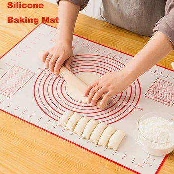 1 PC Large Silicone Pastry Mat Extra Thick Non-Stick Baking Mat with Measurement Fondant Mat Silica Gel Kitchen Baking Tools
1 PC Large Silicone Pastry Mat Extra Thick Non-Stick Baking Mat with Measurement Fondant Mat Silica Gel Kitchen Baking Tools