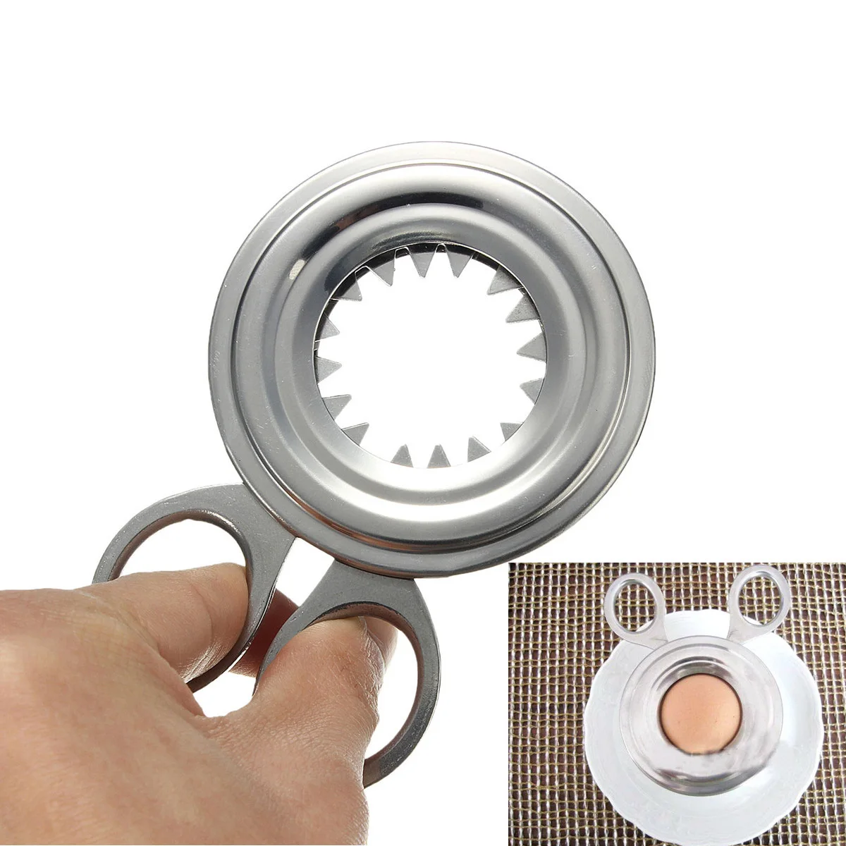 Stainless Steel Boiled Egg Shell Cutter Topper Scissors Clipper Soft Cook Shell Cutter Kitchen Tool
Stainless Steel Boiled Egg Shell Cutter Topper Scissors Clipper Soft Cook Shell Cutter Kitchen Tool
