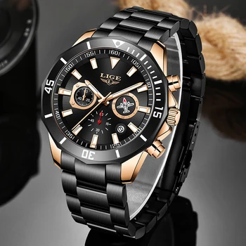 LIGE Luxury Brand Classic Mens Watches Top Stainless Steel Waterproof Quartz Watch For Men Fashion Sport Clock Relogio Masculino
LIGE Luxury Brand Classic Mens Watches Top Stainless Steel Waterproof Quartz Watch For Men Fashion Sport Clock Relogio Masculino