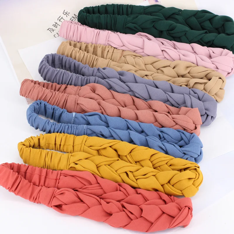 Women Fashion Twist Braids Elastic Hair Bands Headband Head Wrap Girl Headwear Hairbands Hair accessories Solid Color
Women Fashion Twist Braids Elastic Hair Bands Headband Head Wrap Girl Headwear Hairbands Hair accessories Solid Color