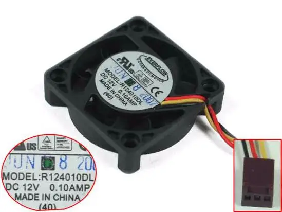 3-проводной Вентилятор охлаждения сервера Everflow R124010DL DC 12 В 0.10A 40x40x10 мм
3-проводной Вентилятор охлаждения сервера Everflow R124010DL DC 12 В 0.10A 40x40x10 мм