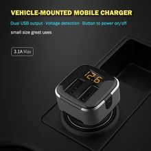 Car Charger DC5V QC USB with Voltage Adapter with Digital Display Vehicle Electronics
Car Charger DC5V QC USB with Voltage Adapter with Digital Display Vehicle Electronics