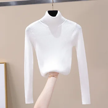 2020 Women Autumn Winter Top Knitted Turtleneck Sweater Fashion Slim Femme Elasticity Pullovers Soft Women Basic Jumpe
2020 Women Autumn Winter Top Knitted Turtleneck Sweater Fashion Slim Femme Elasticity Pullovers Soft Women Basic Jumpe