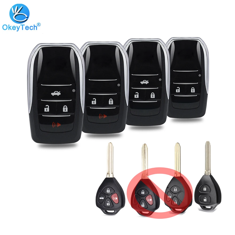 OkeyTech 2/3/4 Buttons For Toyota Corolla RAV4 Camry Avlon Toy43 Modified Flip Folding Remote Blank Car Key Shell Uncut Blade
OkeyTech 2/3/4 Buttons For Toyota Corolla RAV4 Camry Avlon Toy43 Modified Flip Folding Remote Blank Car Key Shell Uncut Blade