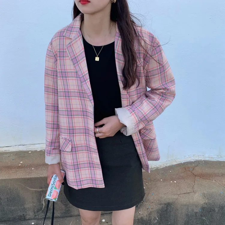 Photo Shoot South Korea by Age GIRL'S Sense Contrast Color Pattern Loose-Fit Slimming Suit Jacket Women's
Photo Shoot South Korea by Age GIRL'S Sense Contrast Color Pattern Loose-Fit Slimming Suit Jacket Women's
