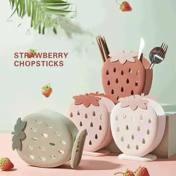 1PC Kitchen Chopsticks Spoon Fork Storage Box Case Strawberry Draining Hole Holder Chopsticks Tableware Container
1PC Kitchen Chopsticks Spoon Fork Storage Box Case Strawberry Draining Hole Holder Chopsticks Tableware Container
