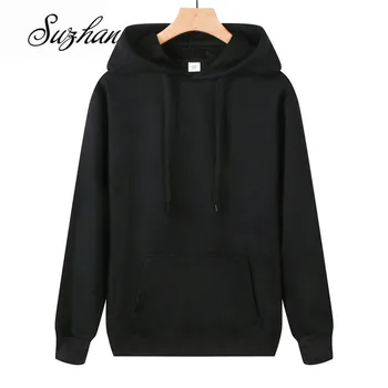Suzhan Hoodies Sweatshirts Women Solid Long Sleeve Loose Hooded Pullover Clothes Sweatshirt Women 2019 Autumn Tops 
Suzhan Hoodies Sweatshirts Women Solid Long Sleeve Loose Hooded Pullover Clothes Sweatshirt Women 2019 Autumn Tops
