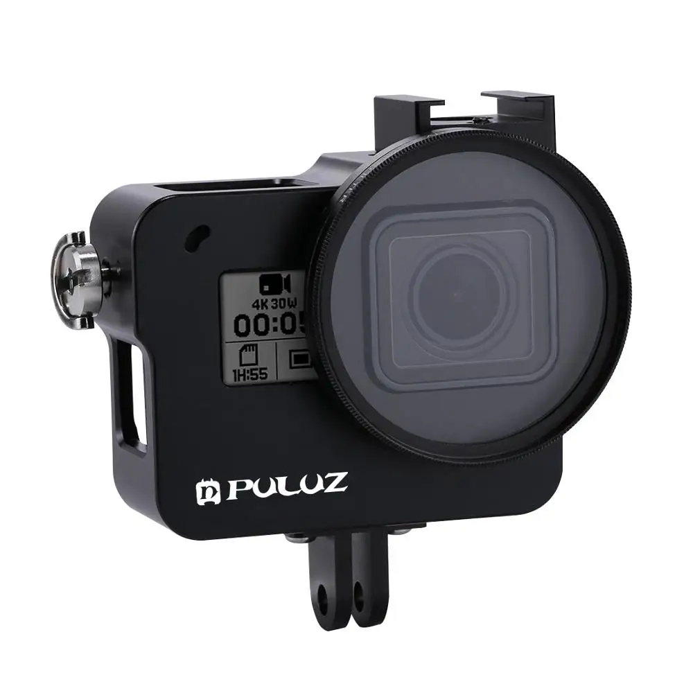PULUZ Hero Black 7 Camera Cage Vlogging Cage Aluminum Protective Cage with 52mm UV Lens for GoPro HERO (2018) / 7 Black / 6 / 5
PULUZ Hero Black 7 Camera Cage Vlogging Cage Aluminum Protective Cage with 52mm UV Lens for GoPro HERO (2018) / 7 Black / 6 / 5