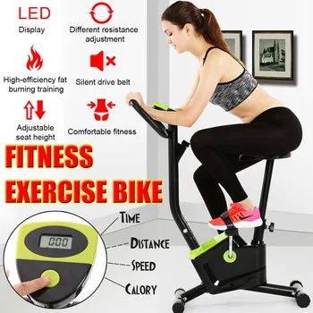 Indoor Cardio Exercise Bike Home Trainer Cyclette Fitness Workout LED Display Exercise Machine Cycling Trainer Bearing 120 KG
Indoor Cardio Exercise Bike Home Trainer Cyclette Fitness Workout LED Display Exercise Machine Cycling Trainer Bearing 120 KG