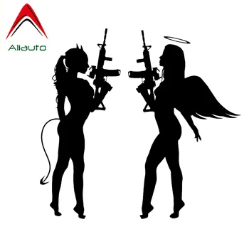 Aliauto Fashion Car Stickers Sexy Devil Girl Angel Face Accessories Vinyl Decals Waterproof for Motorcycle Jdm Gti Kia,17cm*16cm 
Aliauto Fashion Car Stickers Sexy Devil Girl Angel Face Accessories Vinyl Decals Waterproof for Motorcycle Jdm Gti Kia,17cm*16cm