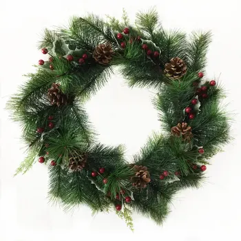 Manufacturer Wholesale New Christmas Decoration Pinecone Needle Wreath Lintel Decoration Cross-border Wedding Gift Ornaments 
Manufacturer Wholesale New Christmas Decoration Pinecone Needle Wreath Lintel Decoration Cross-border Wedding Gift Ornaments