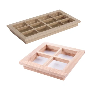 2 Pcs 1:12 Scale Dollhouse Miniature Wooden Window Frame Traditional Window DIY Accessory, 12-Pane & 4 Pane
2 Pcs 1:12 Scale Dollhouse Miniature Wooden Window Frame Traditional Window DIY Accessory, 12-Pane & 4 Pane
