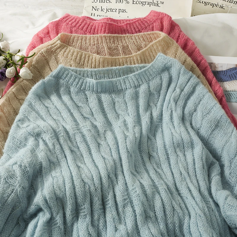 Warm soft Sweater women's pullovers autumn 2021 thin transparent midi long o neck sweater loose ong-sleeved women pullovers top
Warm soft Sweater women's pullovers autumn 2021 thin transparent midi long o neck sweater loose ong-sleeved women pullovers top