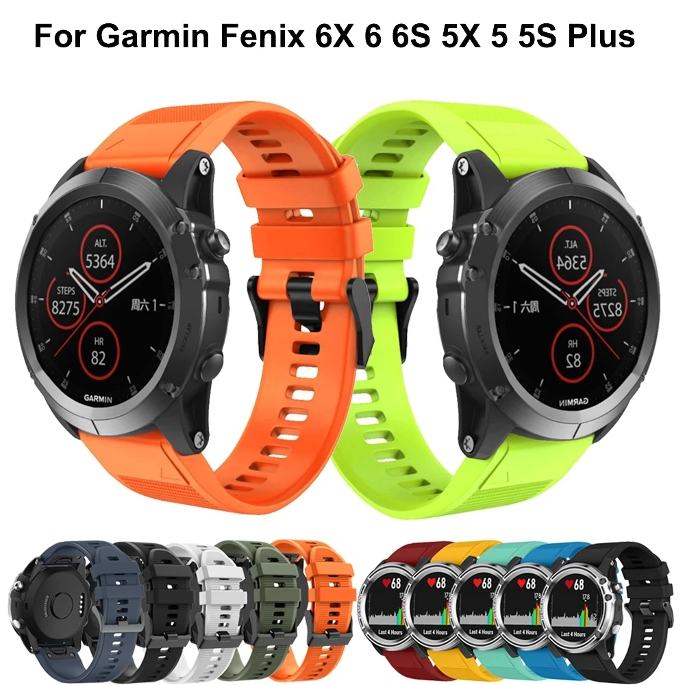 Hot Watchband for Garmin Fenix 5 5X 5S 3 3 HR for Fenix 6X 6 6S Watch Quick Release Silicone Easyfit Wrist Band Strap 20 22 26MM
Hot Watchband for Garmin Fenix 5 5X 5S 3 3 HR for Fenix 6X 6 6S Watch Quick Release Silicone Easyfit Wrist Band Strap 20 22 26MM