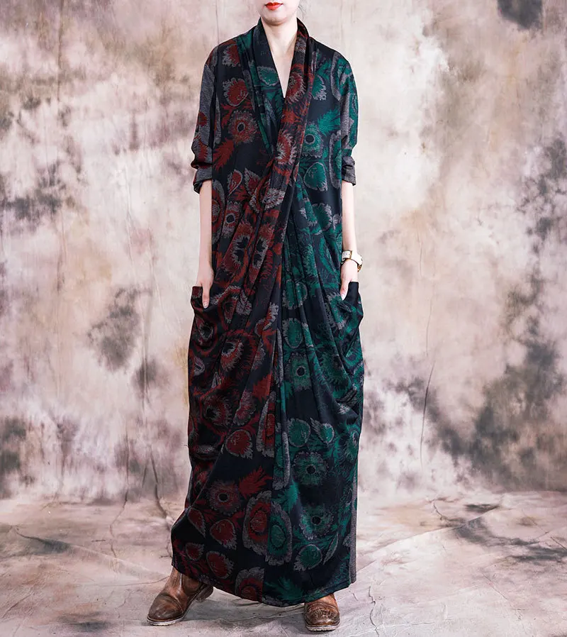 Women Autumn Print Pathwork V Neck Dress Ladies Loose Fall Spring VIntage Dresses Female 2019 Retro Dresses Robes
Women Autumn Print Pathwork V Neck Dress Ladies Loose Fall Spring VIntage Dresses Female 2019 Retro Dresses Robes