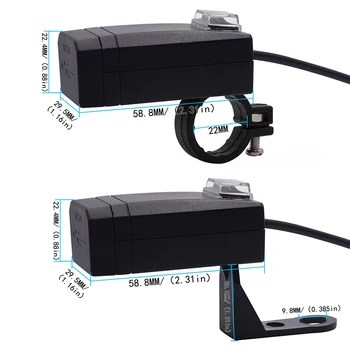 Dual USB Phone Charger Switch ABS plastic Nylon Bracket Accessories Mobile QC3.0 Charger DC 4.5V-32V Motorcycle
Dual USB Phone Charger Switch ABS plastic Nylon Bracket Accessories Mobile QC3.0 Charger DC 4.5V-32V Motorcycle
