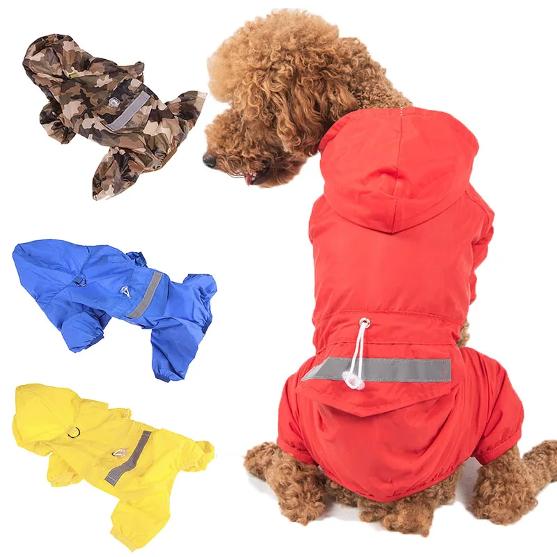 Pet Cat Dog Raincoat Hooded Reflective Puppy Small Dog Rain Coat Waterproof Jacket Dogs Camouflage Breathable Mesh Dog Clothes
Pet Cat Dog Raincoat Hooded Reflective Puppy Small Dog Rain Coat Waterproof Jacket Dogs Camouflage Breathable Mesh Dog Clothes