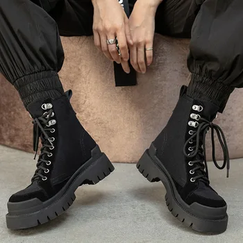 Brand New INS HOT SALE Best Quality Fashionable Tide Canvas Denim Shoelaces Motorcycles Winter Boots Shoes Women Round Toe Ankle
Brand New INS HOT SALE Best Quality Fashionable Tide Canvas Denim Shoelaces Motorcycles Winter Boots Shoes Women Round Toe Ankle