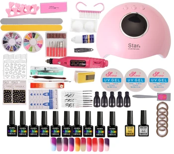 Nail Set for Manicure Kit UV Led Lamp Electric Drill Machine Nail Extension Tool 
Nail Set for Manicure Kit UV Led Lamp Electric Drill Machine Nail Extension Tool