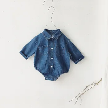 2019 High Quality Denim Babywear Autumn Newborn Infant Baby Boys Girls Bodysuit Kids Cotton Jumsuit Overall Soft Baby Clothes
2019 High Quality Denim Babywear Autumn Newborn Infant Baby Boys Girls Bodysuit Kids Cotton Jumsuit Overall Soft Baby Clothes