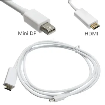 1.8m 6FT Thunderbolt Mini Display Port Display Port DP to HDMI Adapter Cable For Apple Mac Macbook High Quality 
1.8m 6FT Thunderbolt Mini Display Port Display Port DP to HDMI Adapter Cable For Apple Mac Macbook High Quality
